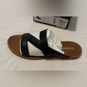 Coach Harlan sandals, NWT